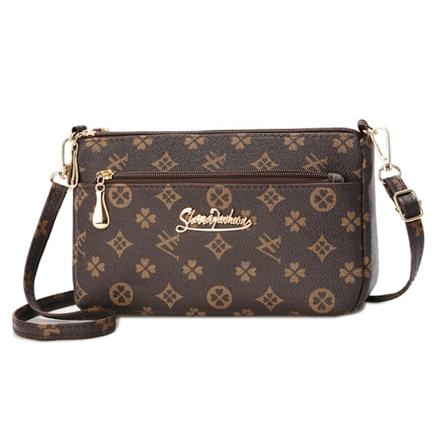 2024 Ny Chic Väska för Kvinnor Liten Väska Crossbody Mobiltelefon Väska Mini Högkvalitativ Flerskikts Damväska Gränsöverskridande Leverans Old Pattern