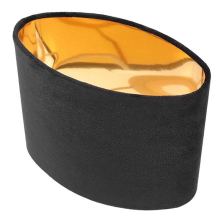 Oval Svart Lampskärm Kompatibel med Bordslampa Familj Vänner Enkel Installation 23X12X18.5CM 1-pack