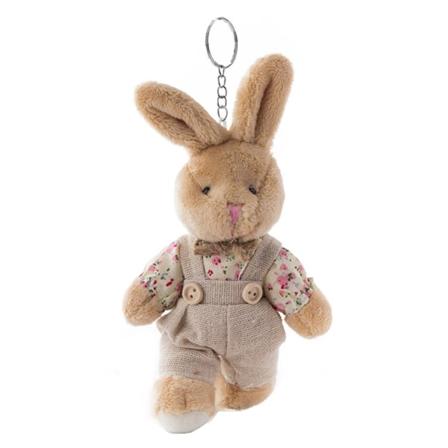 Pieni pehmeä täytetty karhu avaimenperä Fluffy Animals avaimenperä riipus kukkaro reppu