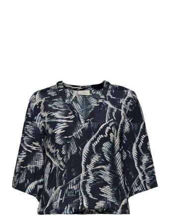 Kavalentina Blouse 3/4 Blue Kaffe