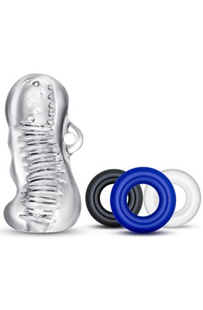 Quickie Kit Jerk Off Clear Penisringar paket - Blushme.se