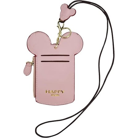 Tyylikäs söpö matkapu nahkainen opiskelijakortin pidike Lanyard Kaula P