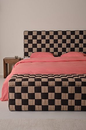 Jotex - Bänk Med Förvaring Furu - Plywood Beige/mörkgrå ALPÄNGEN - Köp Bänkar hos Jotex