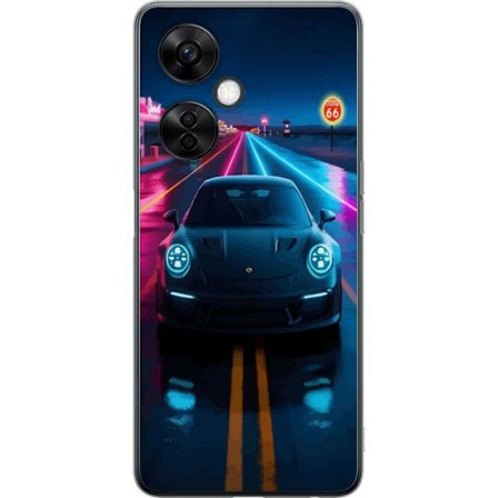 Kompatibel Mobilcover til OnePlus Nord CE 3 Lite Sportsbil Neon Bil Racing Drift