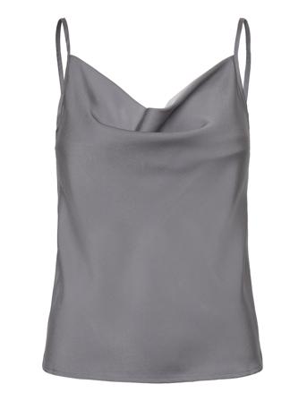 Satinasbzlumen Top Grey Bzr
