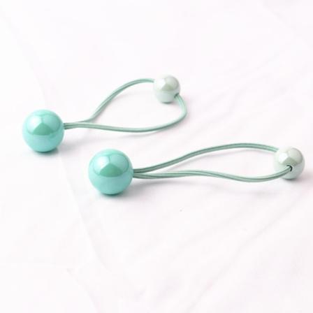 2 stk Hårbånd med baller Bubble Scrunchie GRØNN 2 STK 2 STK Green 2pcs-2pcs