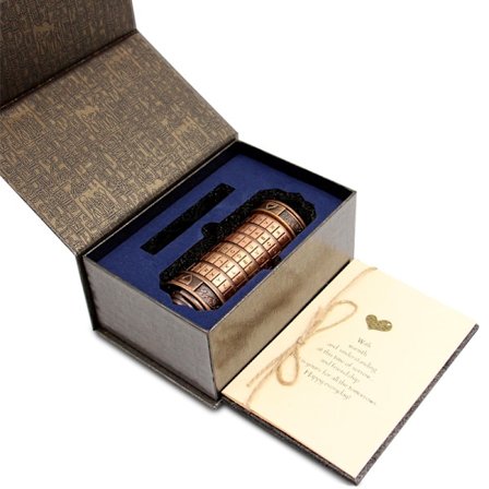 Da Vinci Kode Mini Cryptex Låse Puslespilbokse med Hemmelige Rum