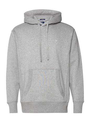 D1. Icon G Essential Sweat Hoodie Hoodie Grå GANT