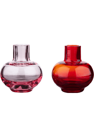 Marimekko Mini Vase Set 2 Pcs Dekoration Rosa ONESIZE