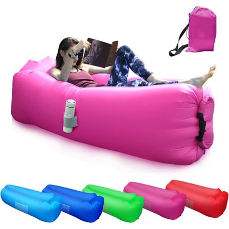 Oppblåsbar Hengekøye, Bærbar Oppblåsbar Lounge Oppblåsbar Sofa,