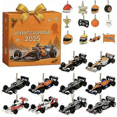 25-26 F1 Adventskalender Julegave Racing-tema Blindboks