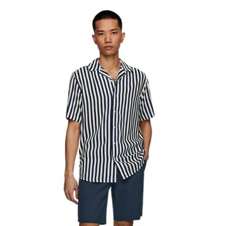 Only & Sons Short Sleeve Shirts Sort, Herre Skjorter