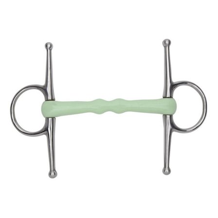 Equikind Mullen Mouth Häst Full Cheek Snaffle Bett 5.5in Pale G