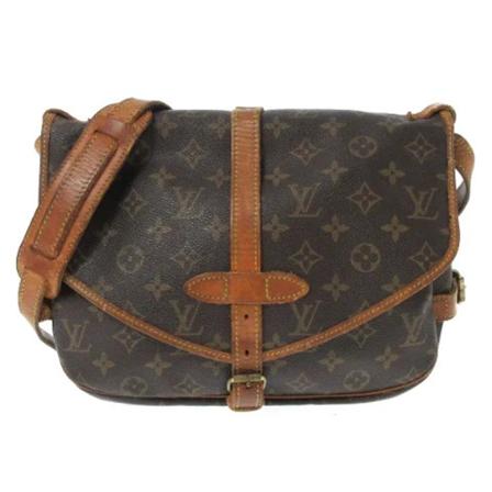 Louis Vuitton Vintage Pre-owned Polyester louis-vuitton-Väska brun, Dam Vintage Väskor, Dam, Storlek: ONE SIZE