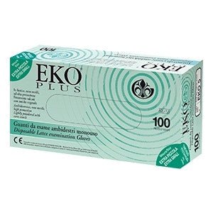 Eko Plus Guanto Lattice Superficie Liscia Talcato Taglia Small
