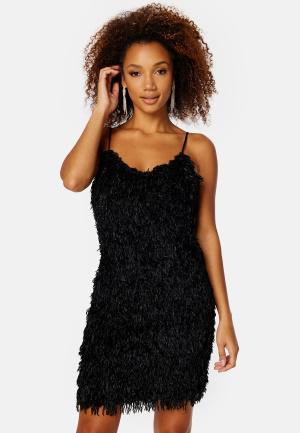 VILA Begonia Singlet V-Neck Dress 40 Black Minimekot Dam