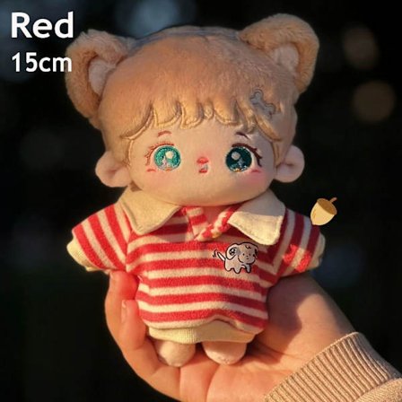 Doll Sweatshirt Outfits Cotton Doll Hettegensere RØD 10CM