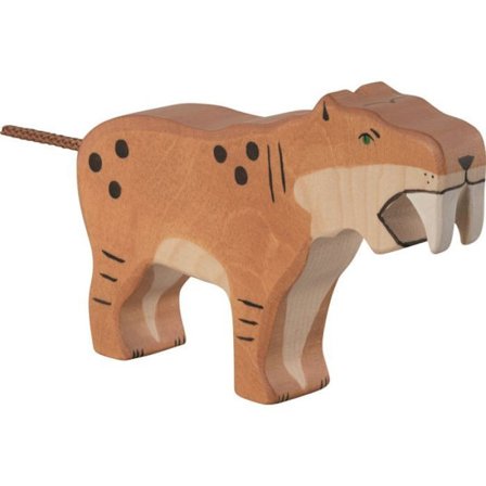 Holztiger - Figurine af sabeltiger - GOLLNEST & KIESEL