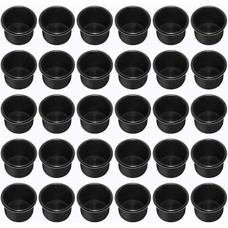 30 st Mini Ljusstake (Svart), Metall Ljusstake, Liten[CO]