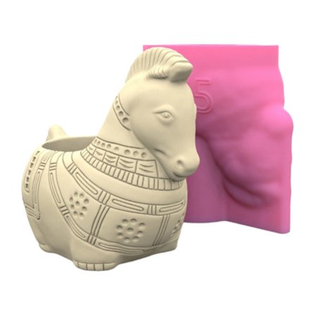 Silikon Håndverksformer Blomsterpotteformer Hesteformede Betongformer Vaseformer