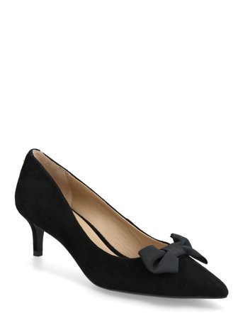 Lauren Ralph Lauren | Adrienne Bow-Trim Suede Pump | 39