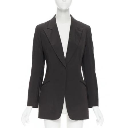 Gucci Vintage, Pre-owned Wool outerwear Bruin, Dames, Maat:S,wol