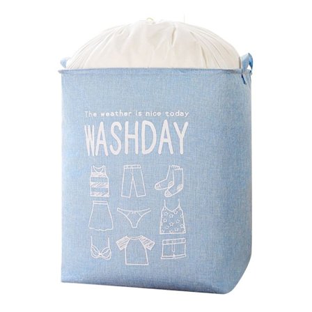 Klädförvaringspåse Tvättkorg BLÅ - high quality