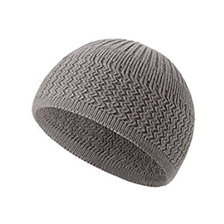 Muslim Cap Neulottu Hat TUMMANHARMAA DARK GREY