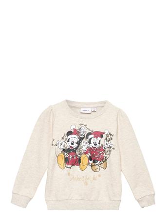 Nmfoland Minnie Sweat Bru Wdi Beige Name It