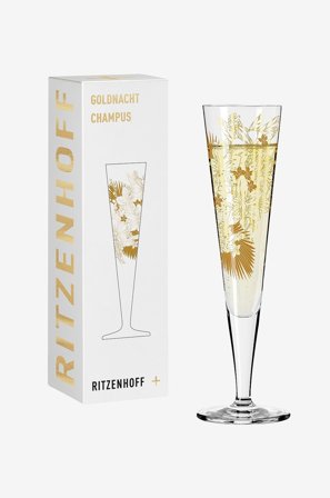 Ritzenhoff - Champagneglas Goldnacht NO:31 - Transparent - Vinglas - Fra Homeroom