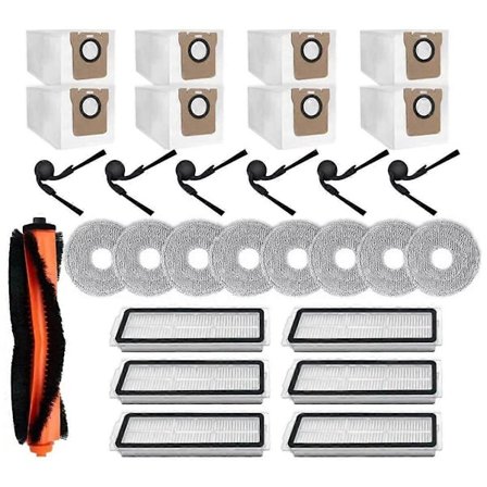 29 st Ersättningsdelar för 5C /OV42CN Dammsugardelar Huvudsida Borste HEPA Filter Moppduk Dammpåse