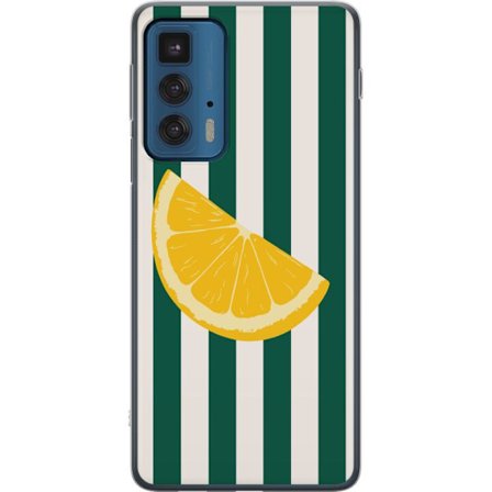 Kompatibelt Mobilskal till Motorola Motorola Edge 20 Pro Citronmönster gul citrusfrukt sommar köksmönster retrodesign tapet inspiration fräsch sti