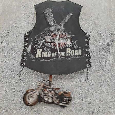 Motorcykel Trä Väggklocka, Harley Pendel Gunga Klocka, Cafe Heminredning