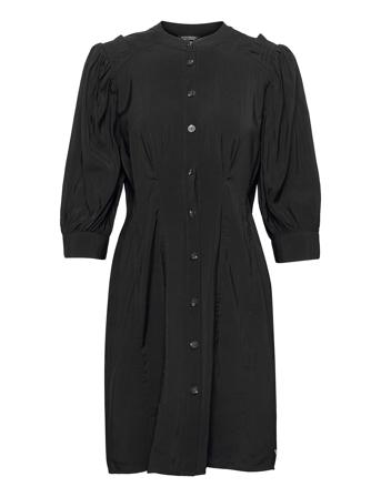 Printed Fitted Button-Through Dress Black Scotch & Soda