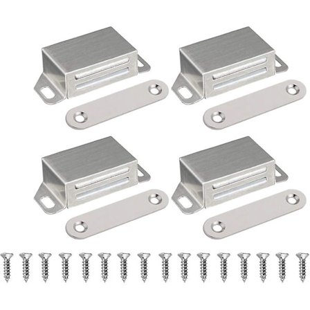 Magnetisk lås skapdørmagnet - Magnetisk lås dørmagneter dørlukker dørmagnet møbelmagnet, rustfritt stål 10 kg sterk skapmagnet