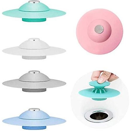 Viemäritulpat, 6 kpl Viemäritulppia, Universaali Keittiö Viemäritulpat, Amme Tulpat, Hiusten Suodatin Suihku Suodatin Tulpat Viemäritulpat (useita 