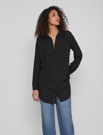 Vila Vilucy Button L/S Tunic - Noos - Black - 38