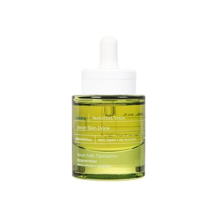 Korres Santorini Grape Velvet Skin Drink Face Oil 30 ml, Skincare, Ansigtspleje, Ansigtsolie