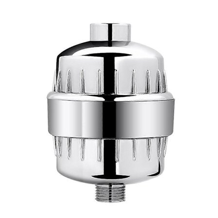 20-lags brusefilter, brusehoved vandfilter med 3 filterpatroner, KDF-filtersystem mod restklor, brusefilter vandfiltre kalkfilter bruse