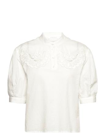 Top Blouses Short-sleeved Valkoinen See By Chloé