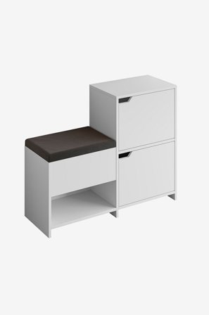 Hanah Home - Skoskåp Hazel - Vit - Skoskåp - Från Homeroom