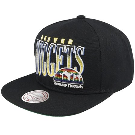 Mitchell & Ness - Negro snapback Gorra - Denver Nuggets Line Work Denver Nuggets Black Snapback @ Hatstore