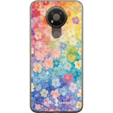 Yhteensopiva Puhelinkuori Nokia Nokia 3.4 Cactus and Friends – RainbowBloom