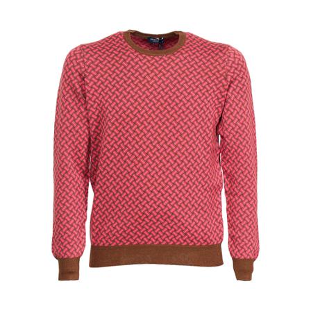 Drumohr, Biscottino Lino Cotone Rood, Heren, Maat:XL