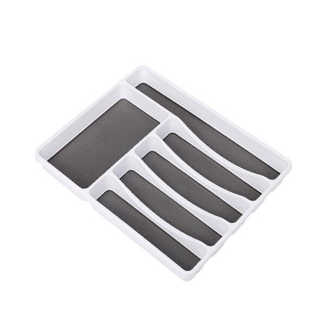 Bestikkboks, Plast Bestikk Skuffe Organizer, Sølvbestikk Stativ For Oppbevaring Av Skjeer Gaffler Kniver, Perfekt For Kjøkken Hjem Kontor, Sklisikkert