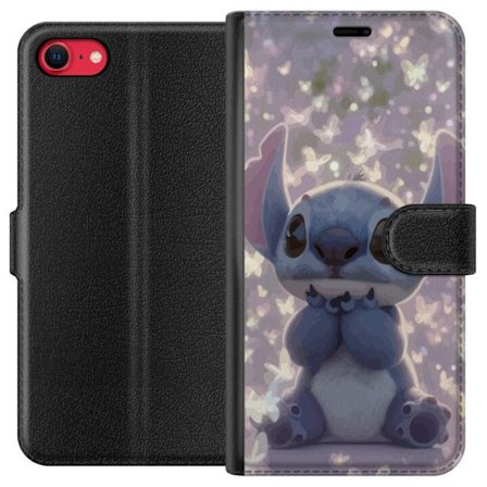 Kompatibelt Plånboksfodral till Apple Apple iPhone SE (2020) Stitch söt kawaii fjärilar ljus magisk Disney