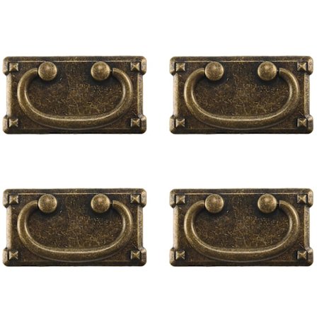 4 stk Vintage Antik Bronse Skufftrekkhåndtak, Skapdør Møbelhåndtak Dekorasjon