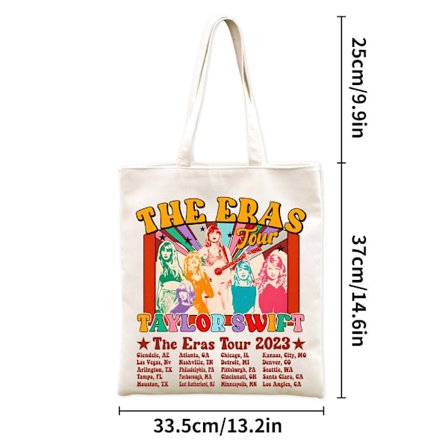 Taylor Swift Canvas Axelväska Vintage Tote Bag Handväskor