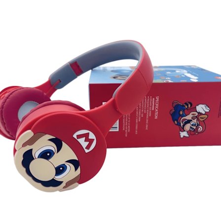 Barnhörlurar - Super Mario för åldrarna 3-7 år Trådlösa Bluetooth-hörlurar