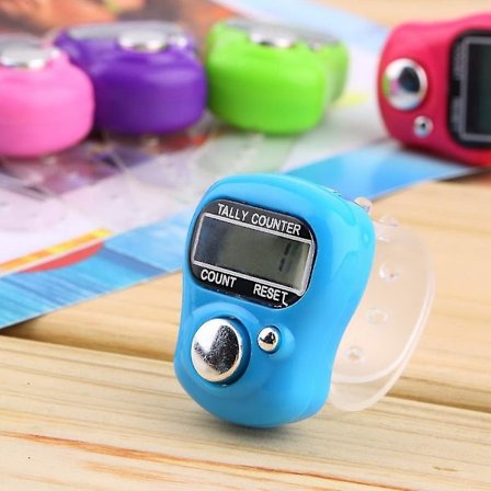 Stickmärkesrad Fingerräknare LCD Digital Räknare